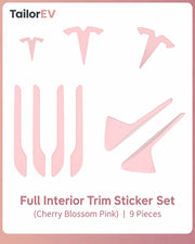 Tesla Emblem, Handle & Camera Accent Decal Kits