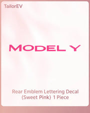 Tesla Emblem, Handle & Camera Accent Decal Kits