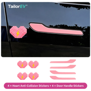 Tesla Emblem, Handle & Camera Accent Decal Kits