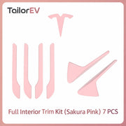 Tesla Emblem, Handle & Camera Accent Decal Kits