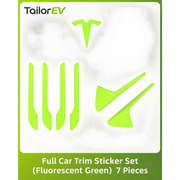 Tesla Emblem, Handle & Camera Accent Decal Kits