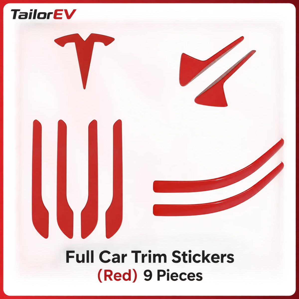 Tesla Emblem, Handle & Camera Accent Decal Kits — photo 19