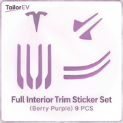 Tesla Emblem, Handle & Camera Accent Decal Kits