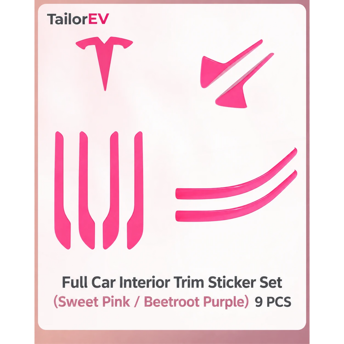 Tesla Emblem, Handle & Camera Accent Decal Kits — photo 7