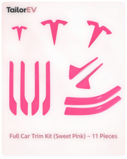 Tesla Emblem, Handle & Camera Accent Decal Kits