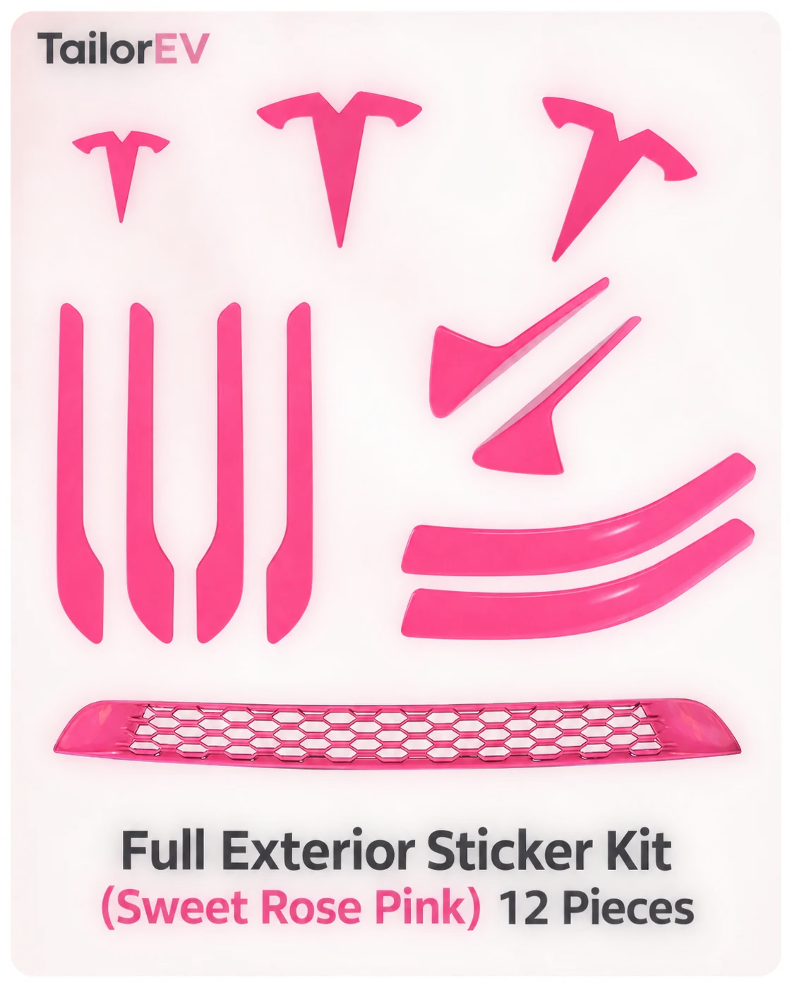 Tesla Emblem, Handle & Camera Accent Decal Kits — photo 53