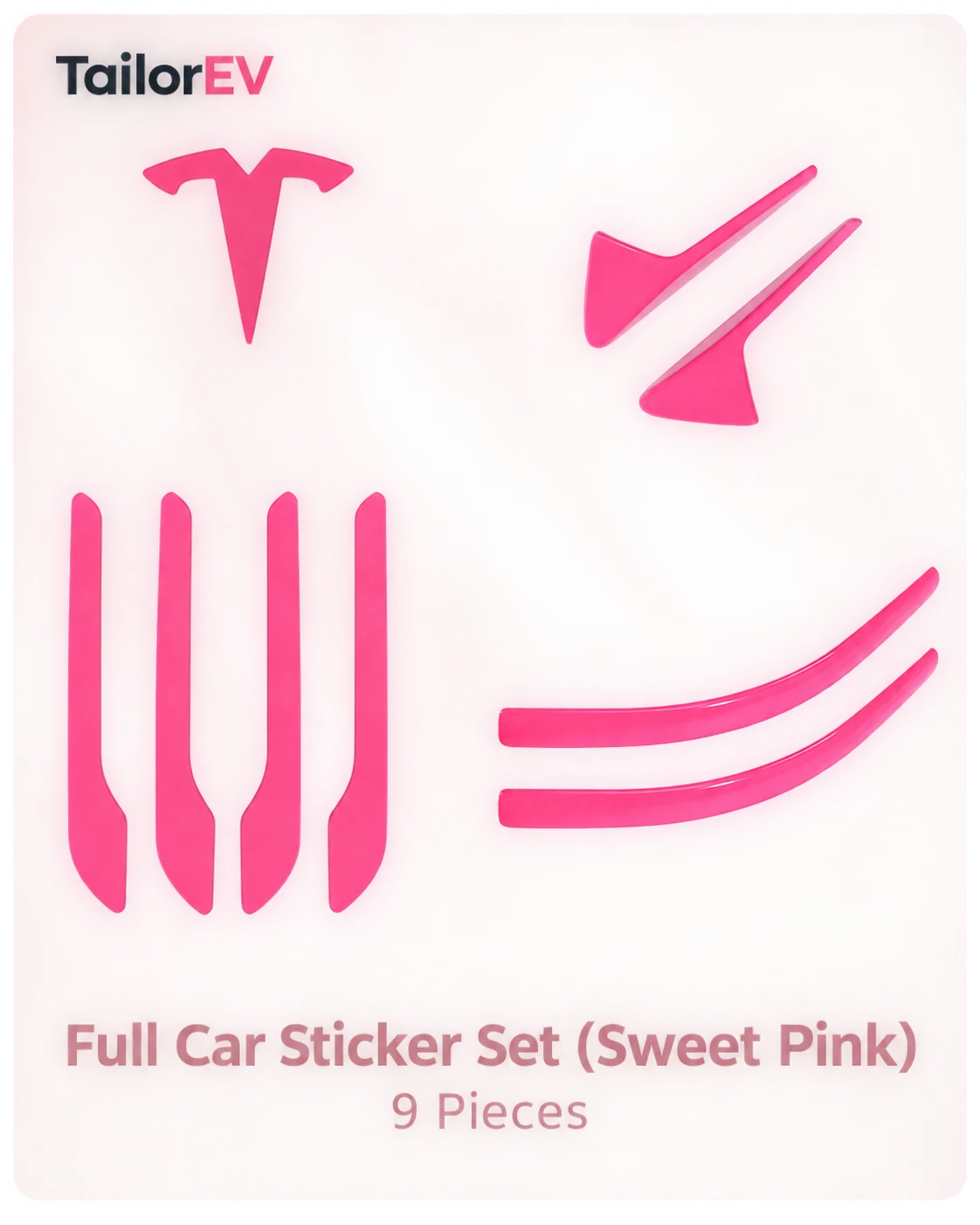 Tesla Emblem, Handle & Camera Accent Decal Kits — photo 77