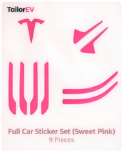 Tesla Emblem, Handle & Camera Accent Decal Kits