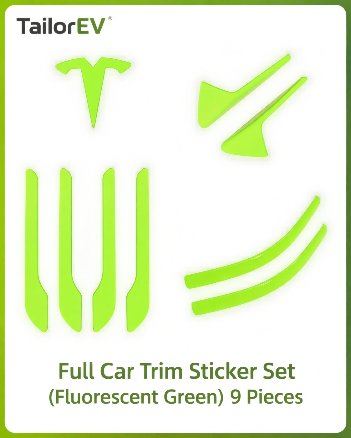 Tesla Emblem, Handle & Camera Accent Decal Kits — photo 80