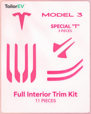 Tesla Emblem, Handle & Camera Accent Decal Kits