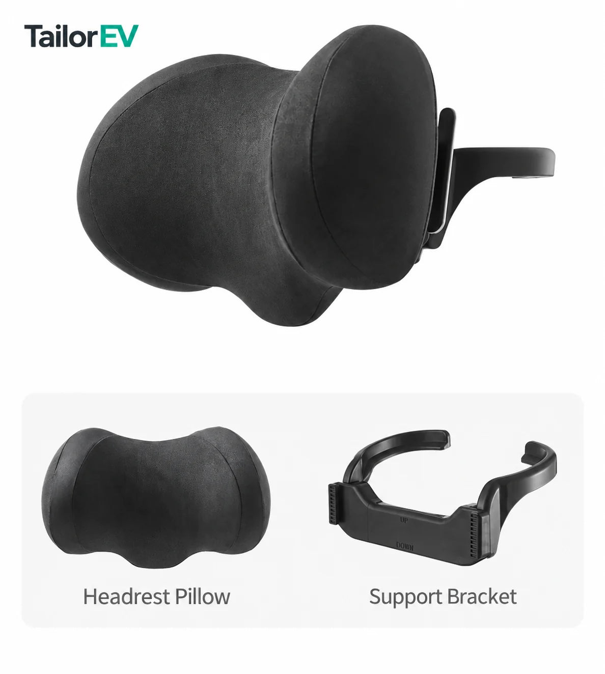 Tesla Ergonomic Headrest & Lumbar Support Cushions product detail
