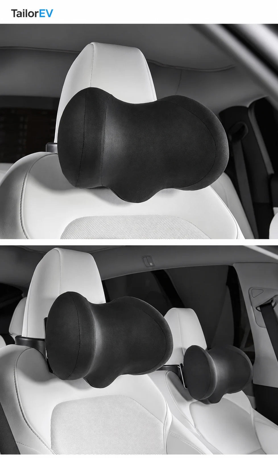 Tesla Ergonomic Headrest & Lumbar Support Cushions product detail