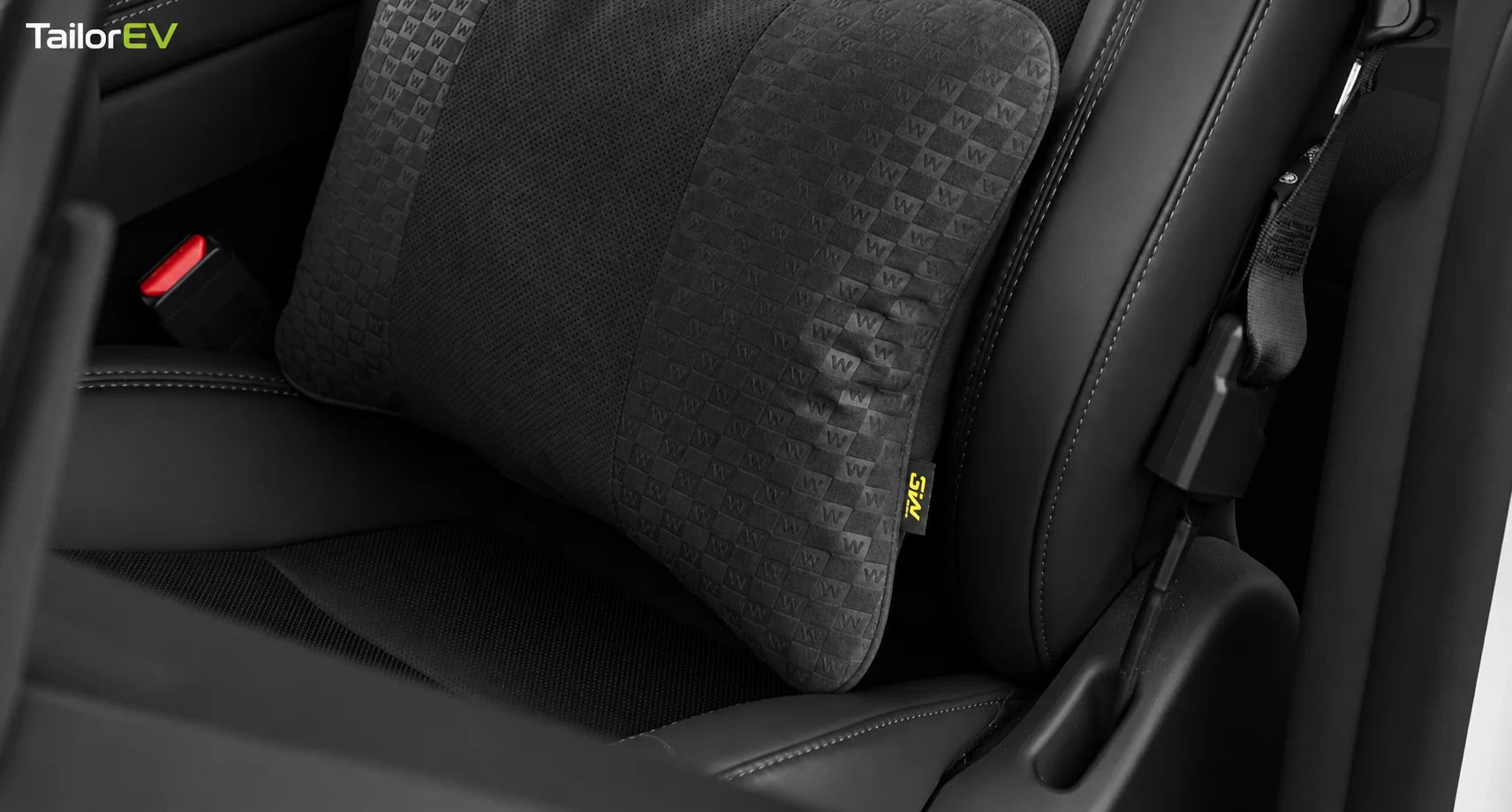 Tesla Ergonomic Headrest & Lumbar Support Cushions product detail