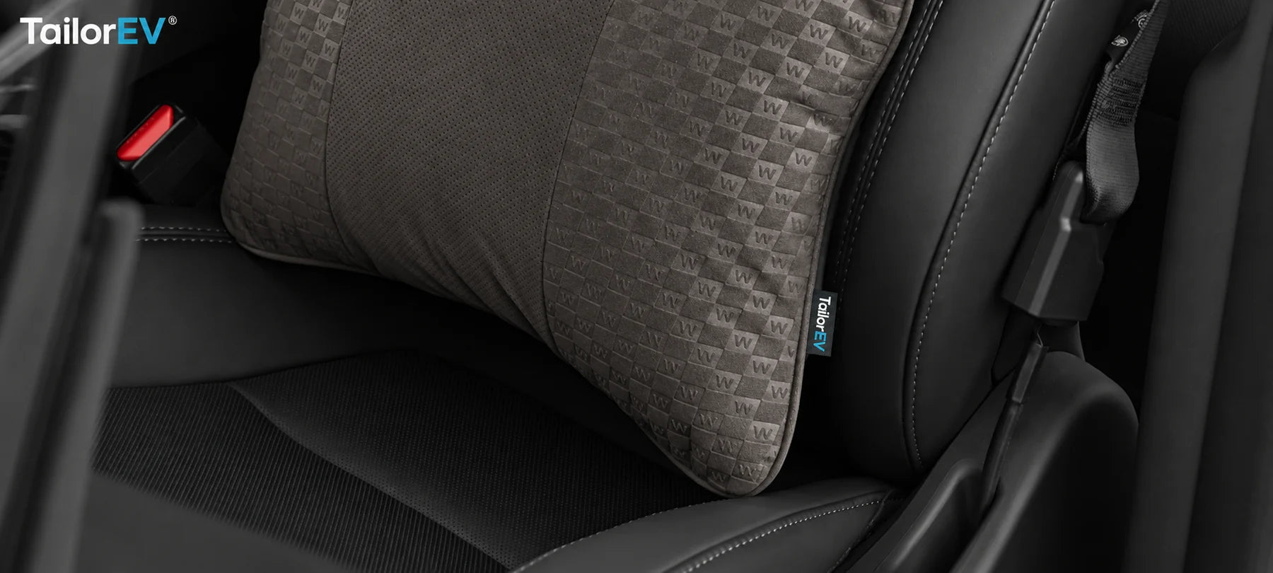Tesla Ergonomic Headrest & Lumbar Support Cushions product detail