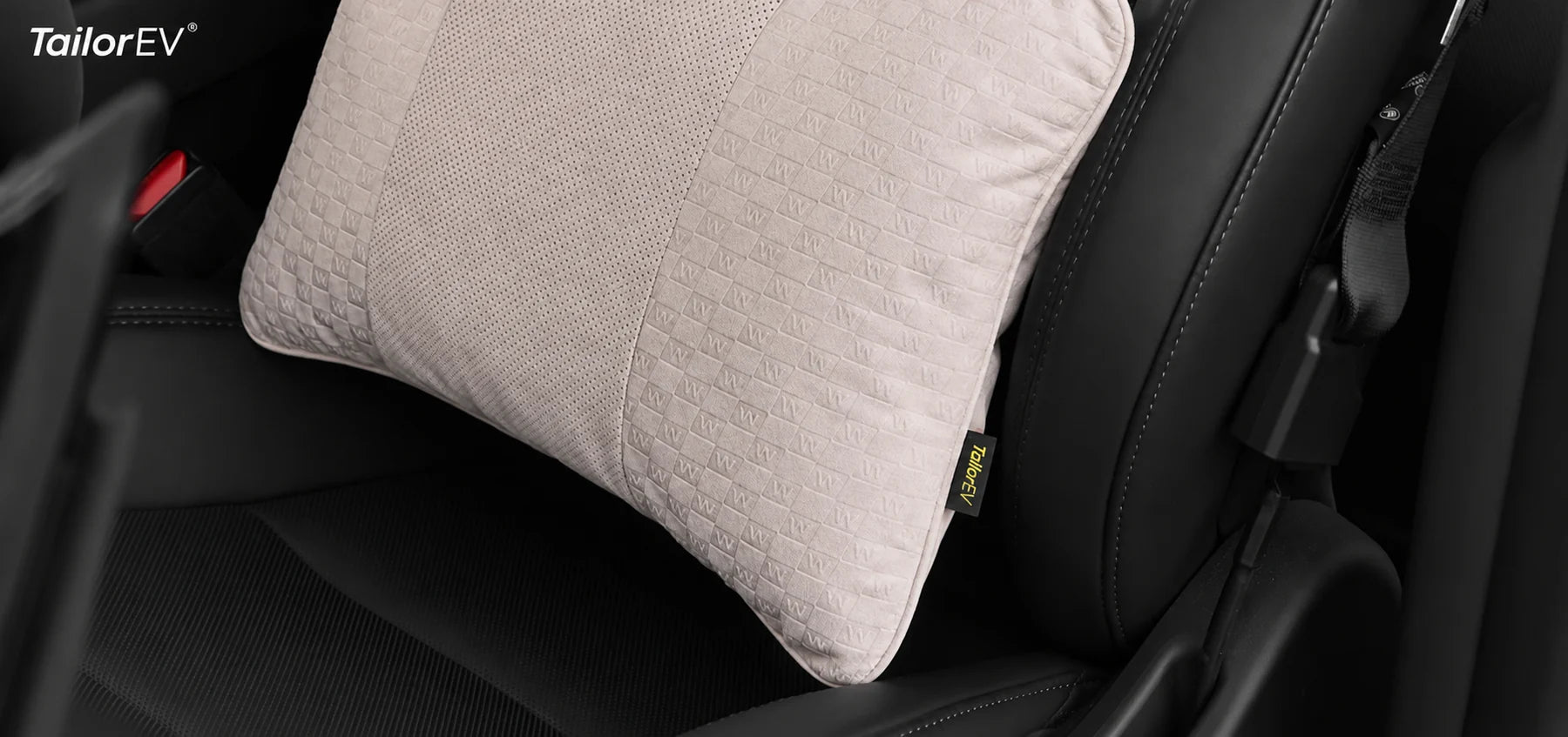 Tesla Ergonomic Headrest & Lumbar Support Cushions product detail