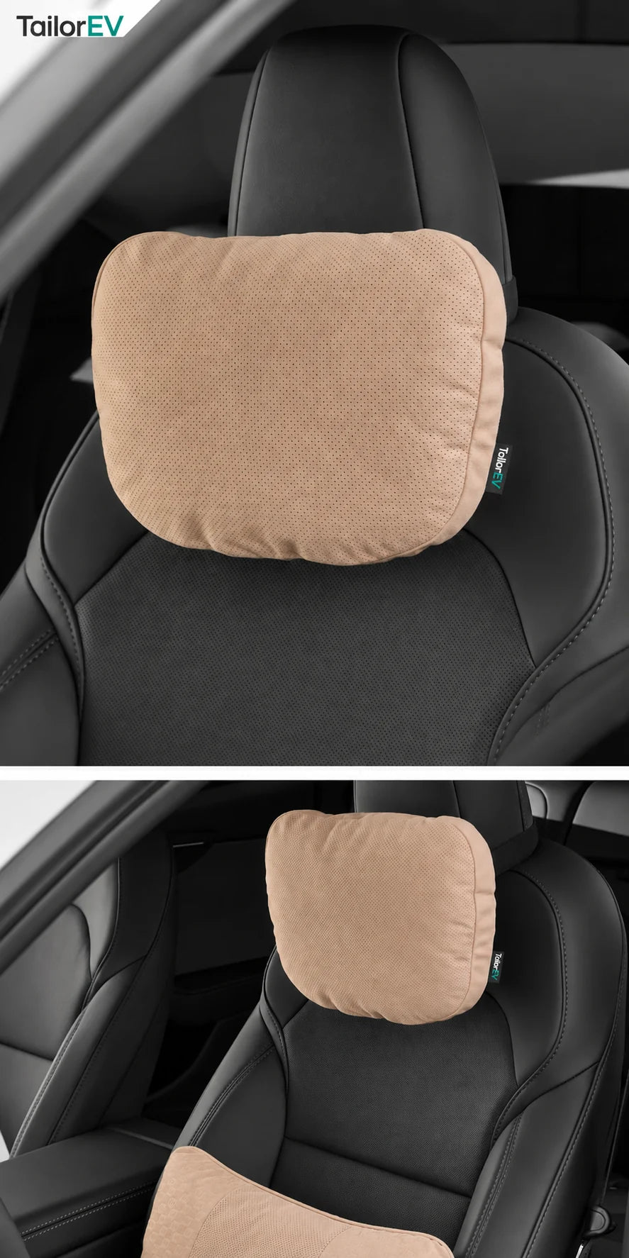 Tesla Ergonomic Headrest & Lumbar Support Cushions product detail