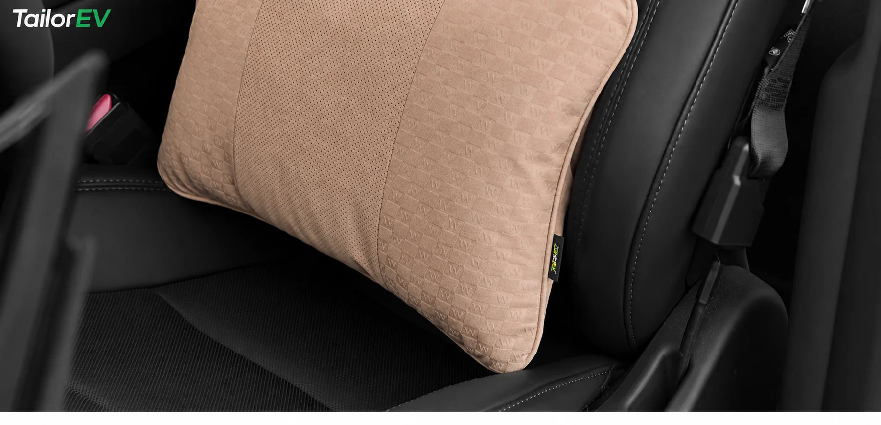 Tesla Ergonomic Headrest & Lumbar Support Cushions product detail