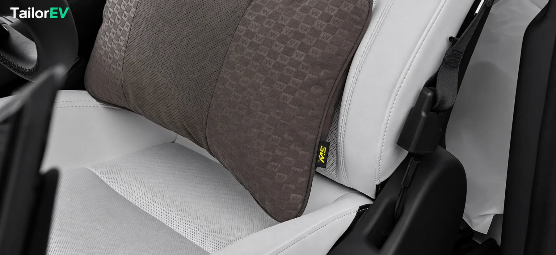 Tesla Ergonomic Headrest & Lumbar Support Cushions product detail