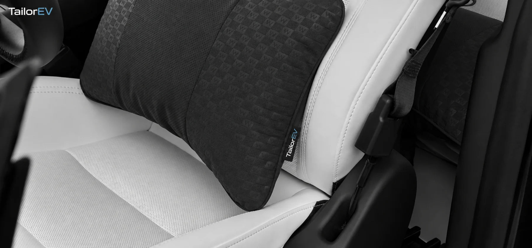 Tesla Ergonomic Headrest & Lumbar Support Cushions product detail