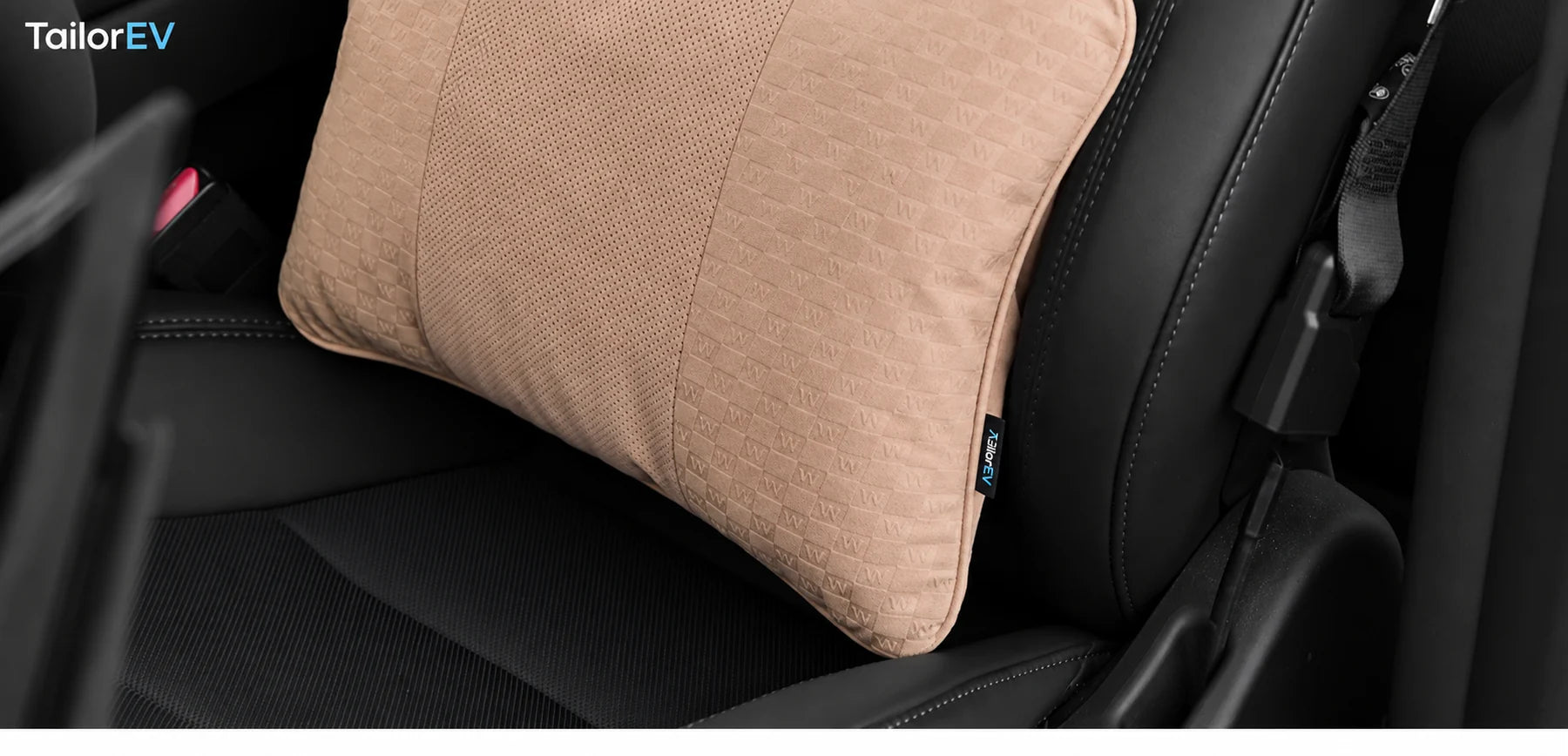 Tesla Ergonomic Headrest & Lumbar Support Cushions product detail