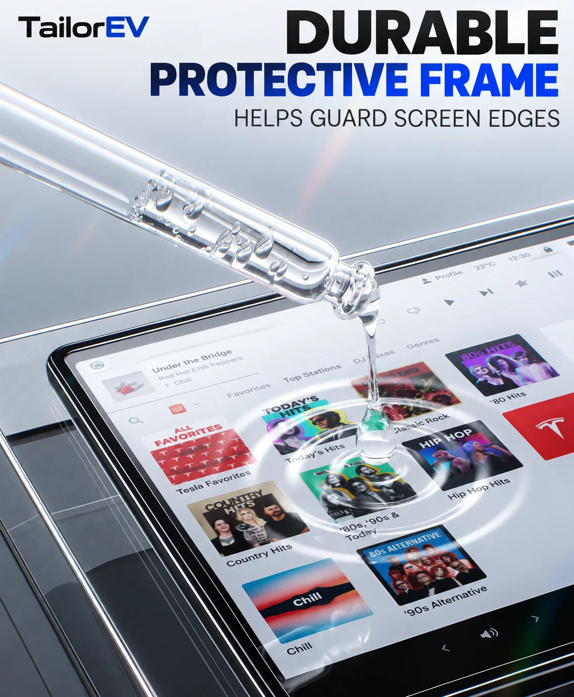 Tesla Center & Rear Screen Protective Frames product detail