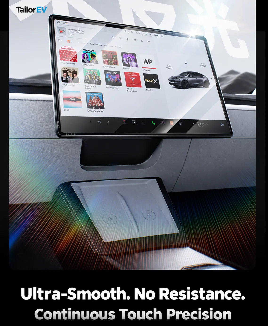 Tesla Center & Rear Screen Protective Frames product detail