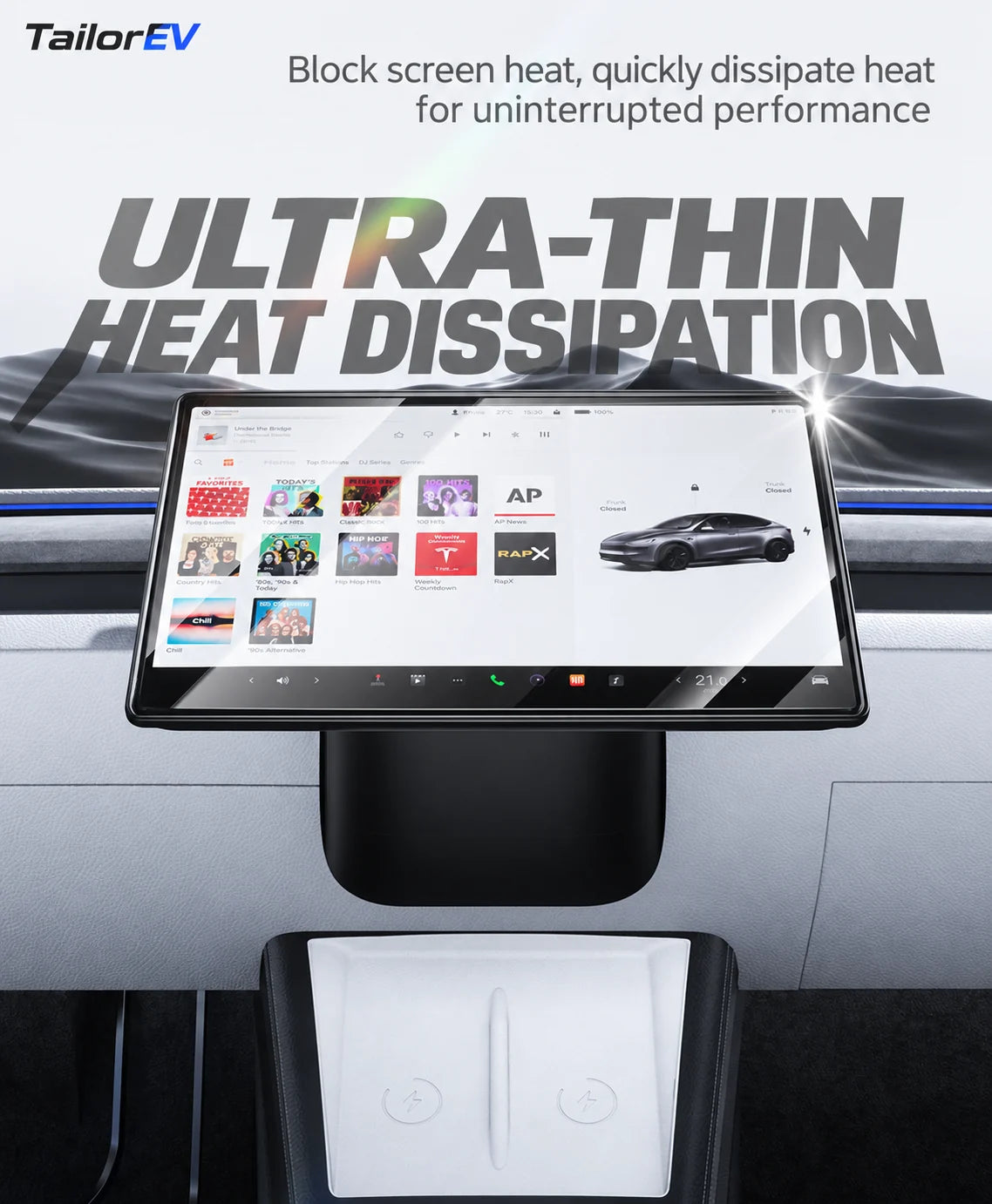 Tesla Center & Rear Screen Protective Frames product detail