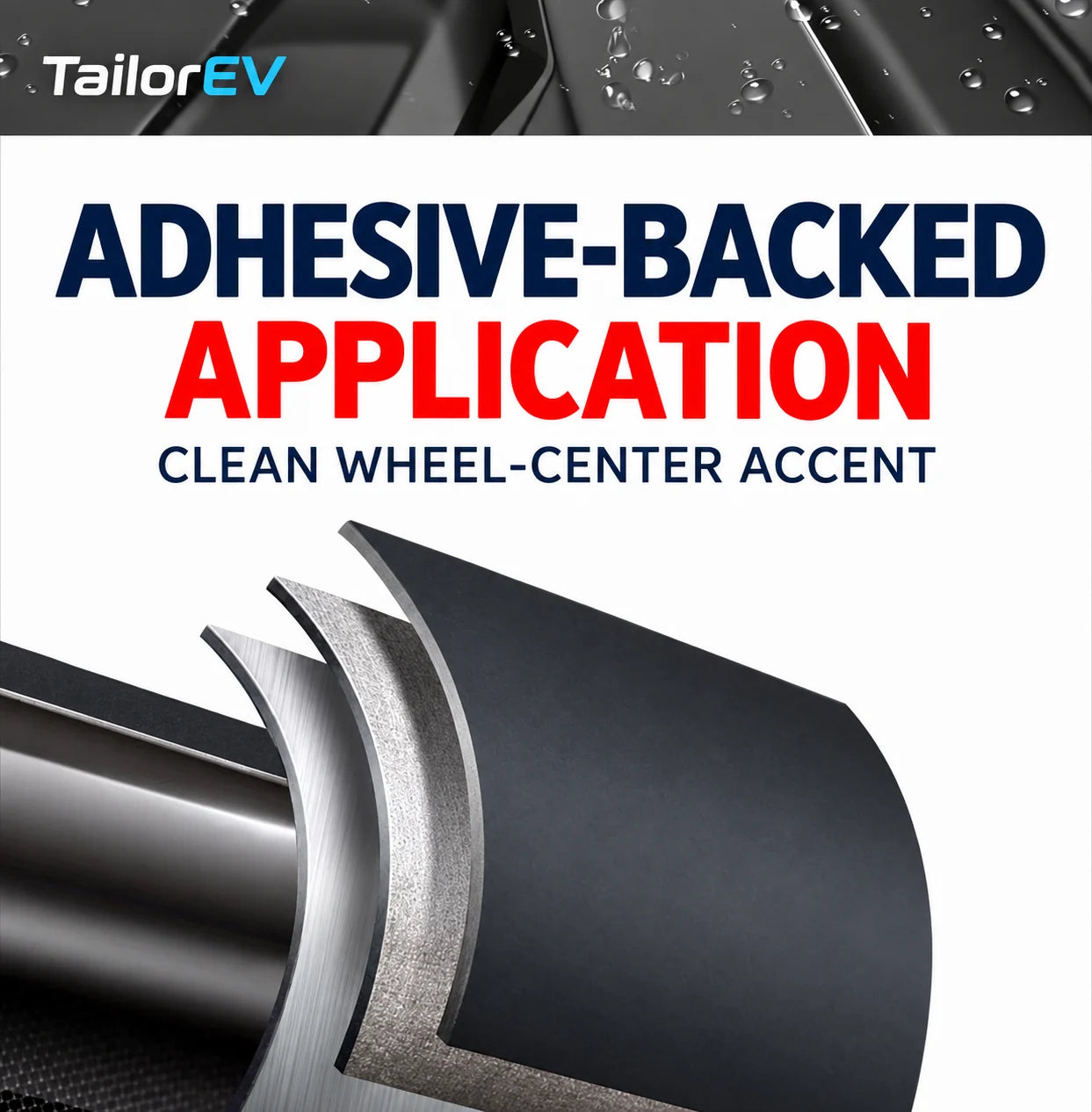 Tesla Wheel Center Emblem Covers — 4-Pack product detail