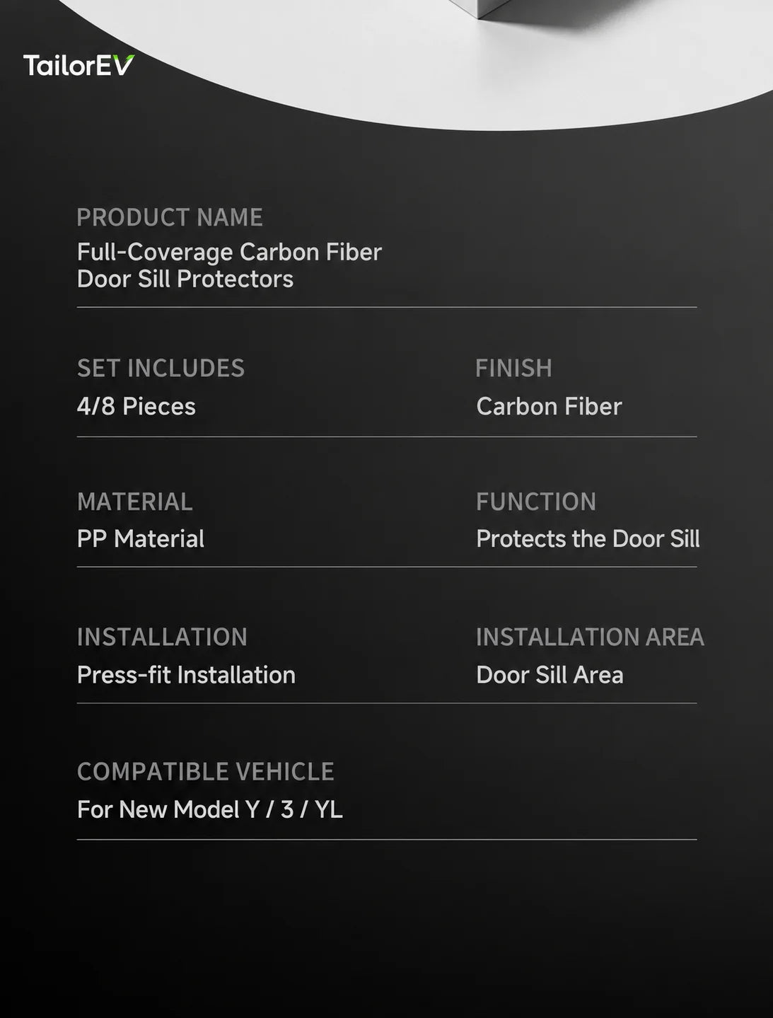 Tesla Door Sill & Interior Protection Kits product detail