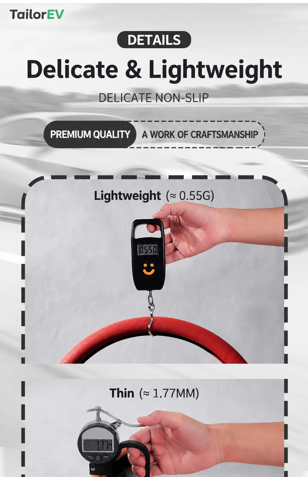 Tesla U-Shaped Steering Wheel Cover product detail