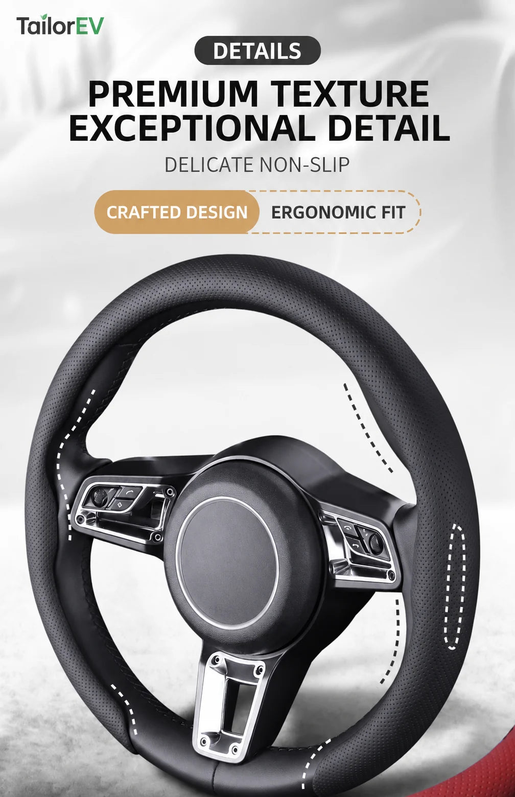 Tesla U-Shaped Steering Wheel Cover product detail
