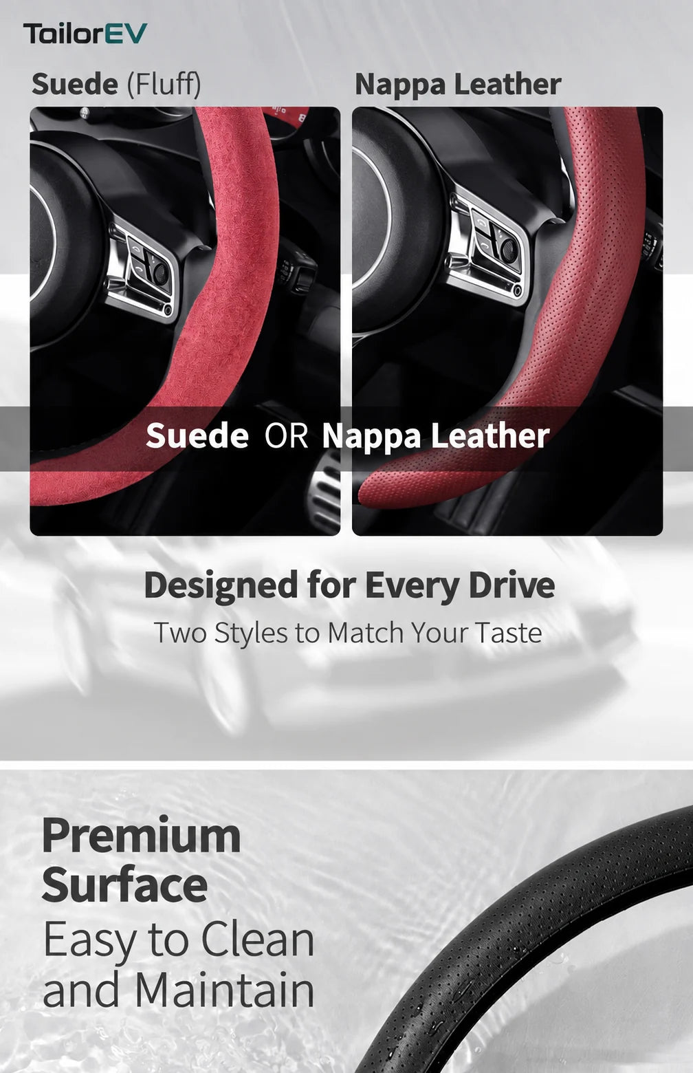 Tesla U-Shaped Steering Wheel Cover product detail