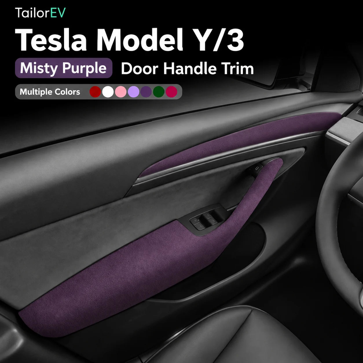 Tesla Suede Door Handle & Interior Trim Kits product detail