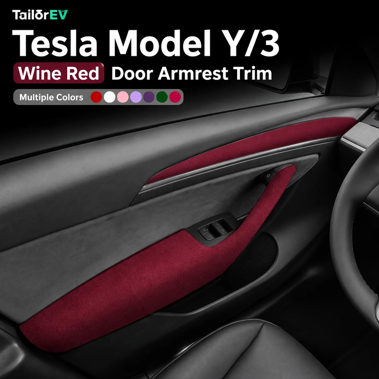 Tesla Suede Door Handle & Interior Trim Kits product detail