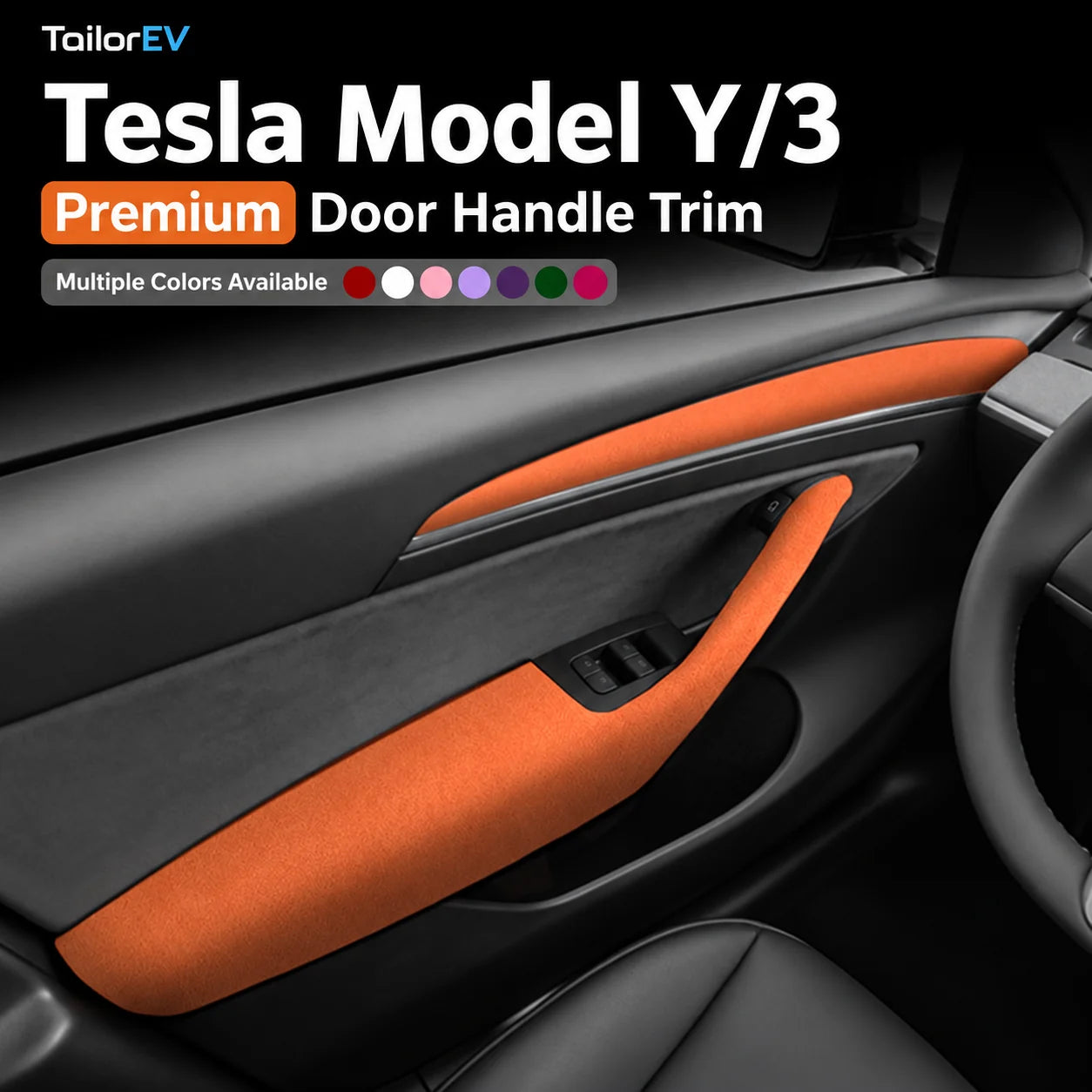Tesla Suede Door Handle & Interior Trim Kits product detail