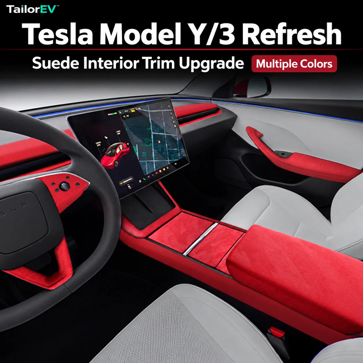 Tesla Suede Door Handle & Interior Trim Kits product detail