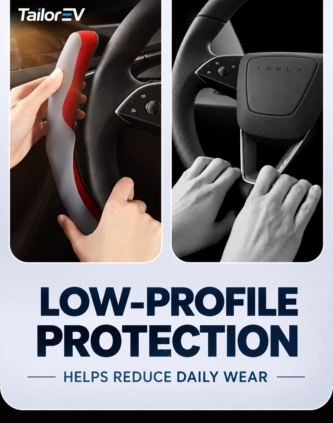 Tesla Anti-Stain Steering Wheel Grip Covers product detail