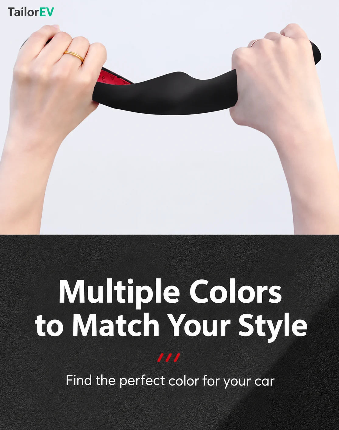 Tesla Anti-Stain Steering Wheel Grip Covers product detail