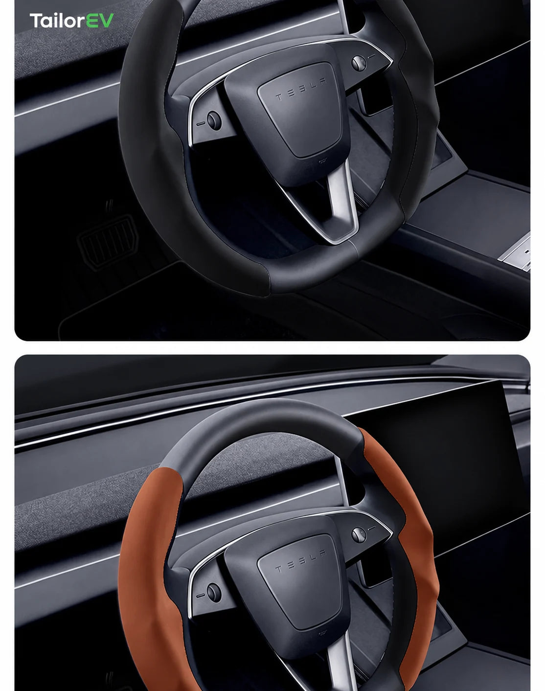 Tesla Anti-Stain Steering Wheel Grip Covers product detail