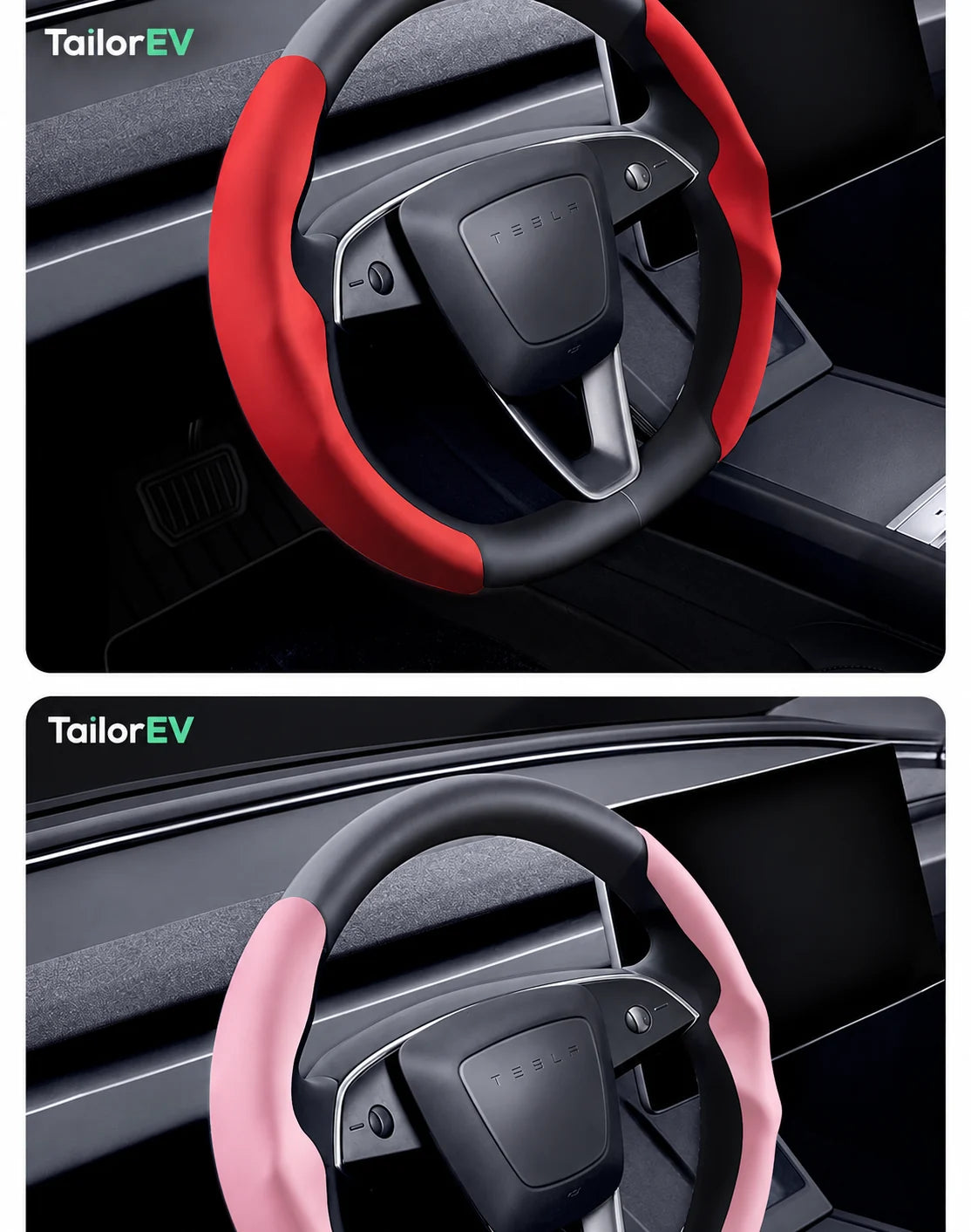 Tesla Anti-Stain Steering Wheel Grip Covers product detail