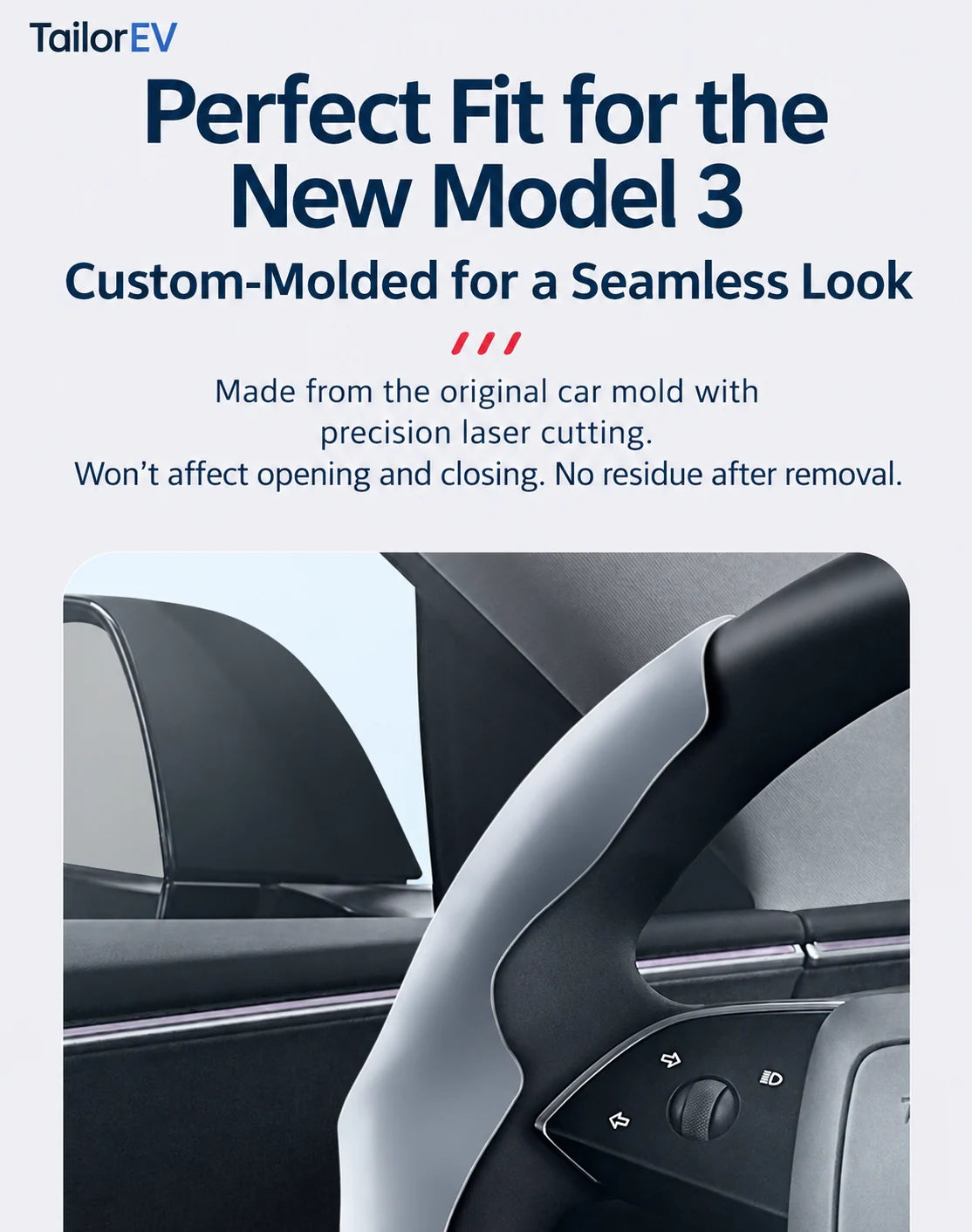 Tesla Anti-Stain Steering Wheel Grip Covers product detail
