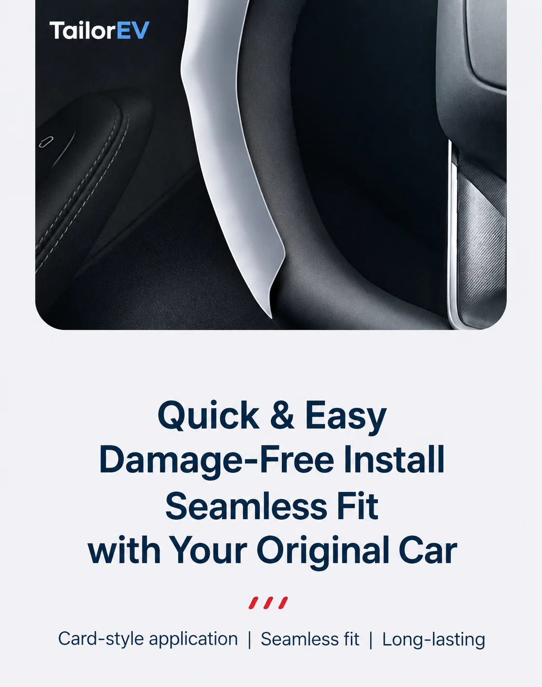 Tesla Anti-Stain Steering Wheel Grip Covers product detail