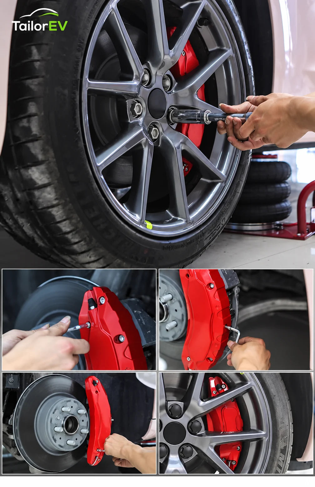 Tesla Aluminum Brake Caliper Covers product detail