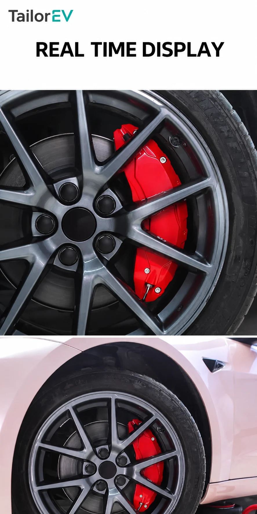 Tesla Aluminum Brake Caliper Covers product detail