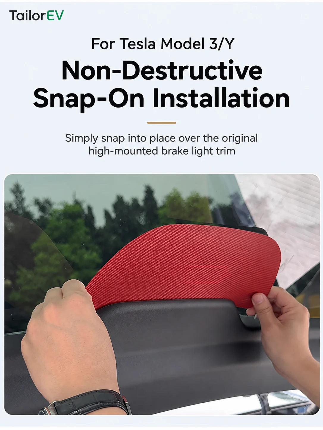 Tesla High-Mount Brake Light Projection Decals product detail