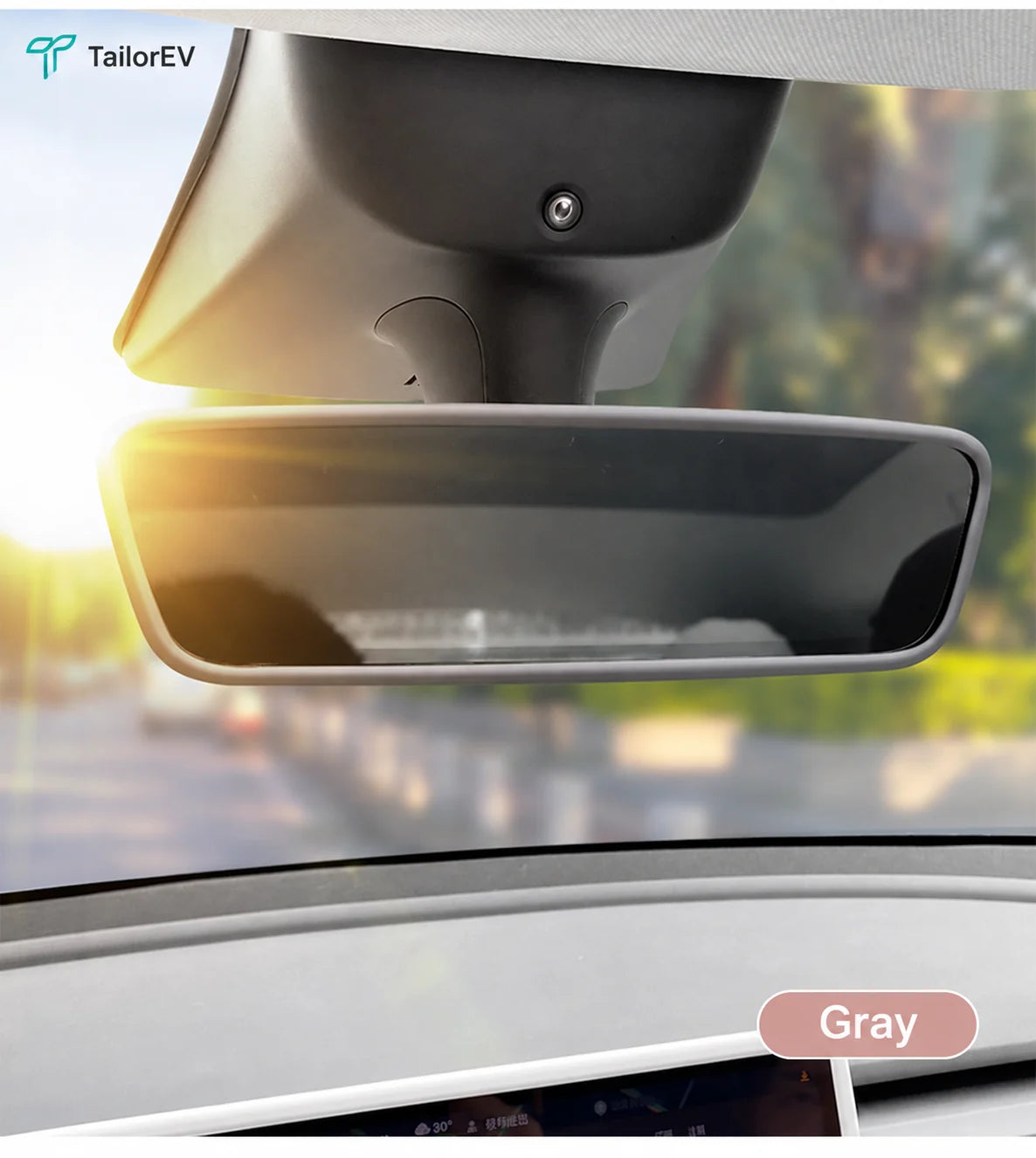 Tesla Interior Rearview Mirror Silicone Cover product detail