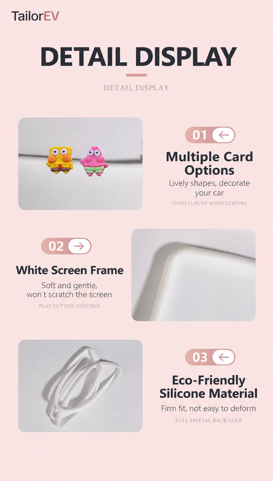 Tesla Center Screen Protective Frame & Interior Kits product detail