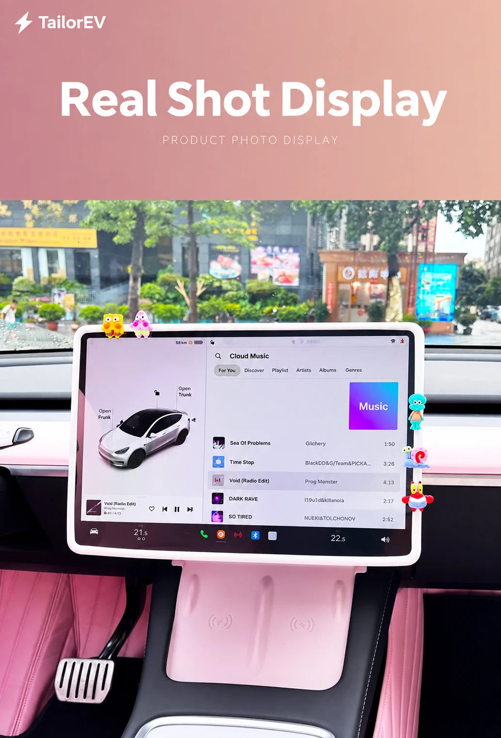 Tesla Center Screen Protective Frame & Interior Kits product detail