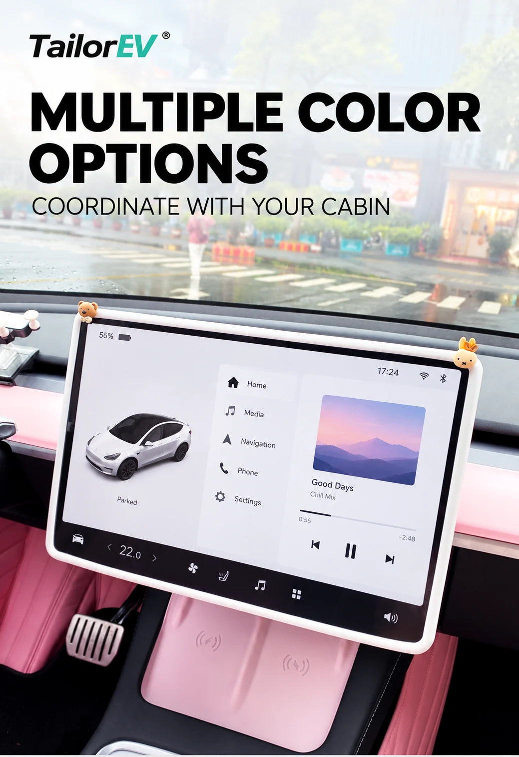 Tesla Center Screen Protective Frame & Interior Kits product detail