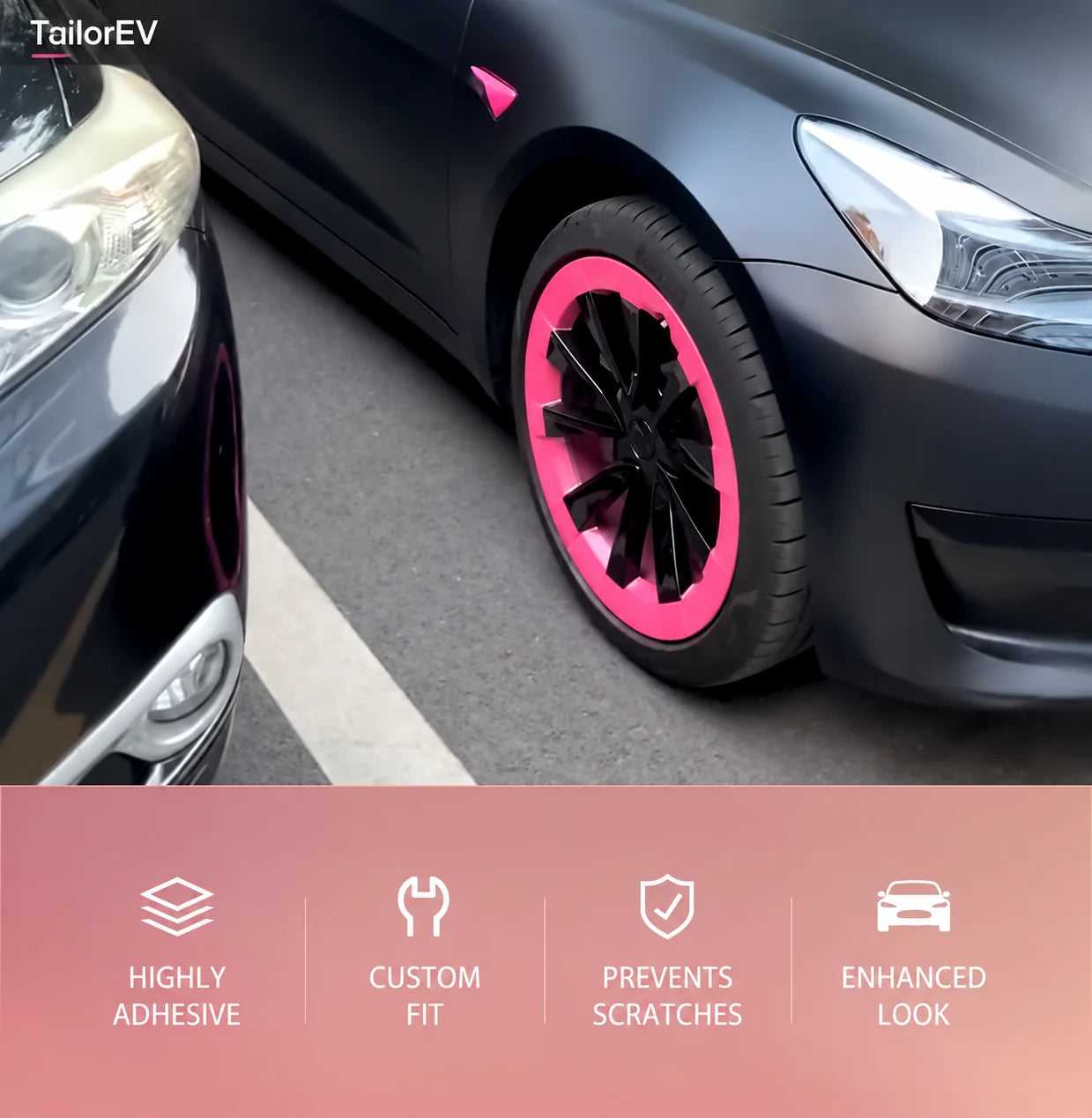 Tesla Emblem, Handle & Camera Accent Decal Kits product detail